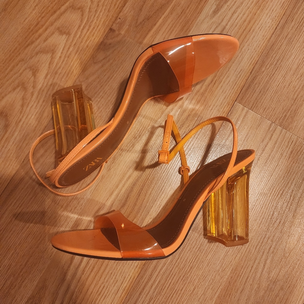 Orange Zara Heels 🤎